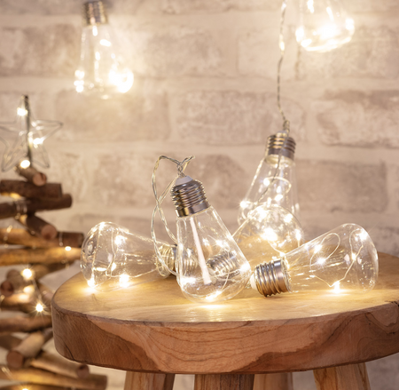 Girlanda świąteczna LED Żarówki Edison 2m na baterie