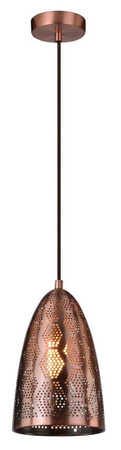 Lampa sufitowa wisząca Candellux Sfinks 31-43313  stożek  E27 ażurowy-miedziany