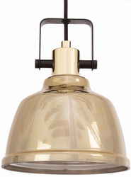 Lampa wisząca Monaco gold industrialna 1xE27