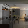 Lampa wisząca MODERN  B-B Czarno-złoty E27