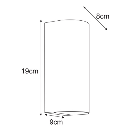 Klasyczny kinkiet elewacyjny, na dwie żarówki K-8209 z serii PRIMA