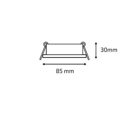 Oprawa OZZO kwadratowa biała IP44