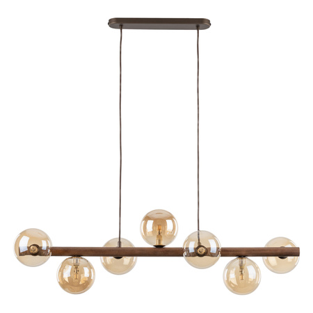 ESTERA WOOD ORZECH BURSZTYN LAMPA WISZĄCA 7XG9