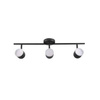 Lampa ścienno-sufitowa ruchoma LED RAWI 3 Czarna 3000K