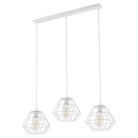 Lampa wisząca DIAMOND White 3xE27 listwa