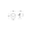 Oprawa MINITOMMY szary X LED GU10 4,5W 3000K