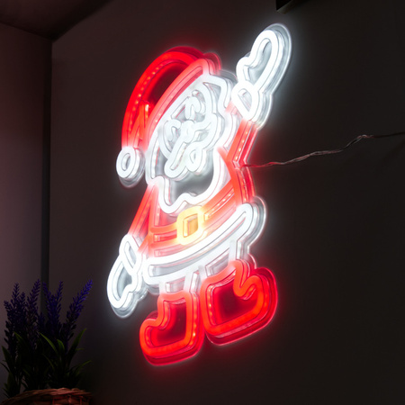 Dekoracja świetlna świąteczna Neon LED Mikołaj 40 x 43.5cm