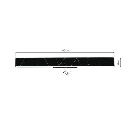 Kinkiet PIERCE BLACK 24W LED czarny