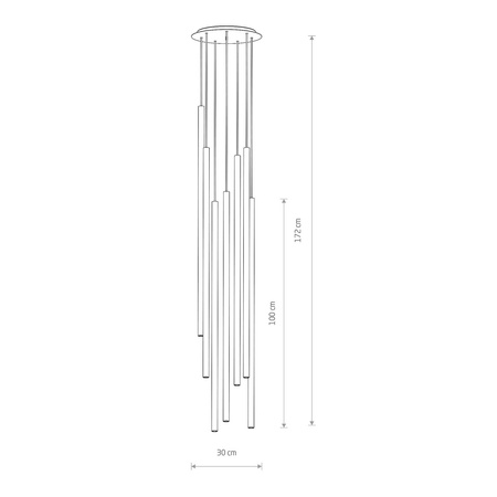 Nowodvorski Lampa wisząca czarna LASER 1000 