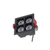 Nowodvorski Oprawa kwadratowa podtynkowa czarna MIDI LED RECESSED 