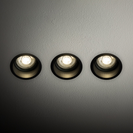 Oprawy podtynkowe CUP 3 PC SET  3xGU10  czarna  Nowodvorski 10794
