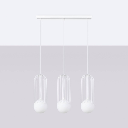 Lampa wisząca BRINA 3L biała