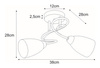 Lampa sufitowa K-JSL-6206/2 AB z serii DARIO