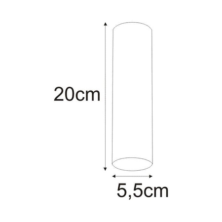 Biały, natynkowy downlight do korytarza K-4415 z serii MILE WHITE