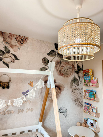 Klosz BOHO rattanowa plecionka 40cm BMB07