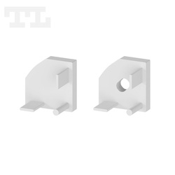 Komplet zaślepek bocznych szarych P3-5 (1 szt. z otworem, 1 szt bez otworu) (nr kat 7703501)