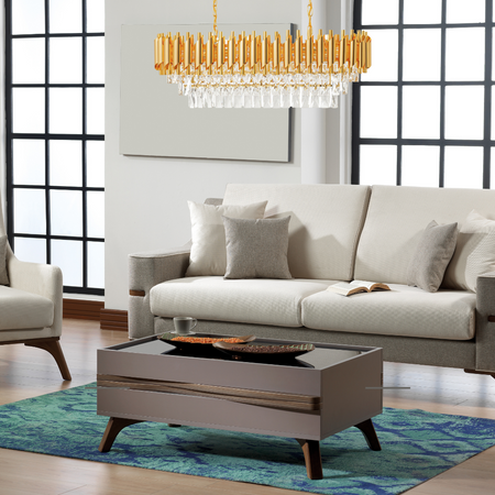 Lampa kryształowa luksusowa żyrandol Luxury GOLD WSC025