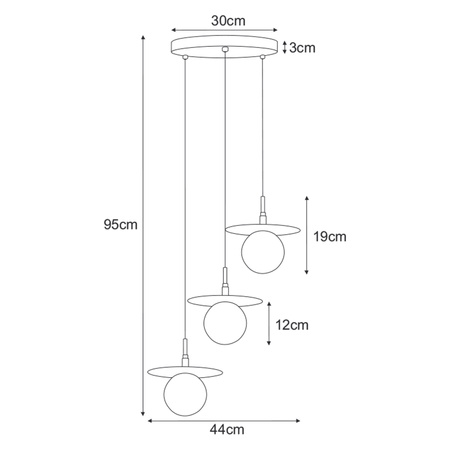 Gustowna lampa wisząca z regulacją nachylenia K-5385 z serii FERMI