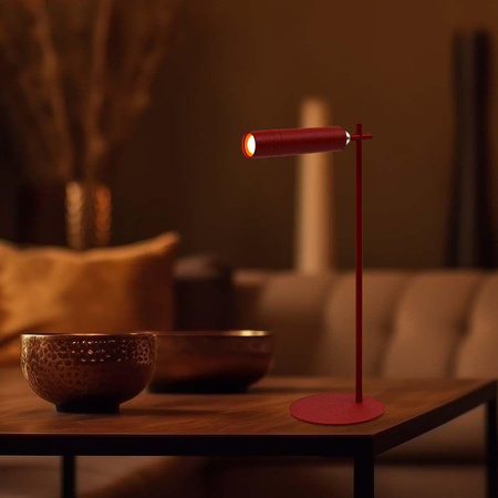 Lampka Biurkowa V-TAC 4w1 37cm Kinkiet Klips Latarka 3W LED Czerwona 