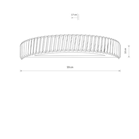 Nowodvorski Kinkiet LUXORA LED 20W 3000K 1400lm wys.10cm szer.59cm | 11711