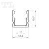 LED P25-3 Profil 3000 mm biały lakierowany (nr kat 8625316)