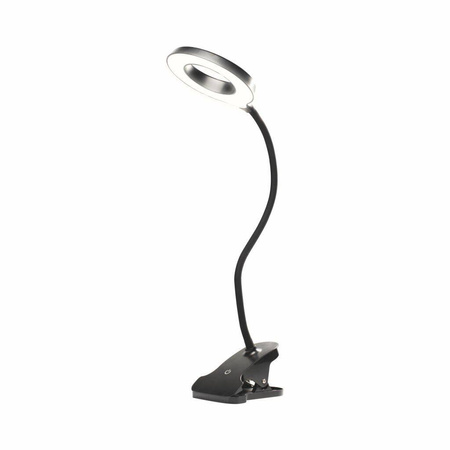 Lampka LED 4.6W Sam z klipsem Czarna