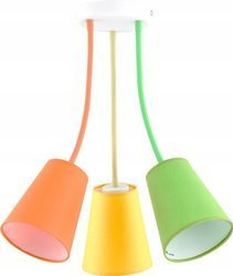 Dziecięca lampa wisząca 3xE27 nowoczesna kolorowa