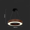 Oprawa Zwieszana V-TAC 50W LED TRIAC Brąz Corten fi.60cm VT-7760-C 4000K 6100lm