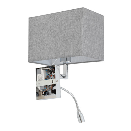 Kinkiet regulowany z włącznikiem szary HOTEL MOOD LED Nowodvorski 11793