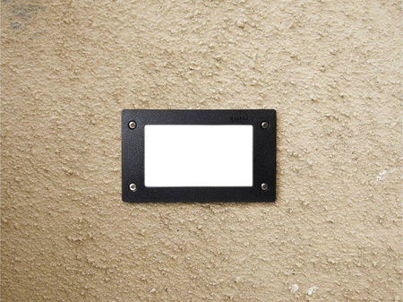 Oprawa elewacyjna ścienna LETI 200 wpuszczana  czarna Y LED GX53 3W 3000K