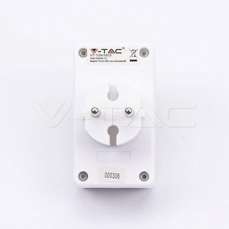 Rozgałęźnik 4 wtyczki płaskie 2.5A V-TAC VT-1054