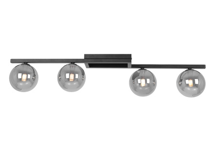 Czarna lampa sufitowa do oświetlenia salonu K-5465 z serii PAXI