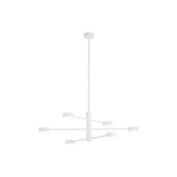 Nowodvorski Lampa wisząca metalowa biała ORBIT