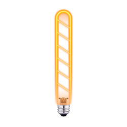 Żarówka LED filament  amber  T30 tubka E27  6W 2700K długa