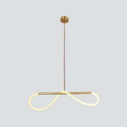 SUPREME lampa wiszaca 80cm złoty 18W LED 3000K biały