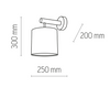 Kinkiet lampa ścienna Deva Graphite 1x E27 szara