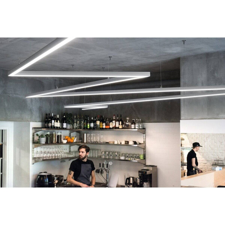 Profil 3035-O, anodowany, srebrny, 1000 mm