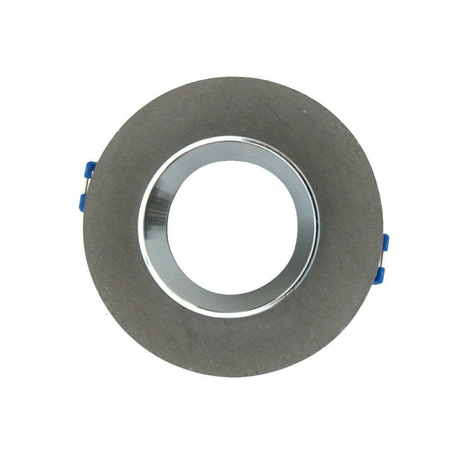 Oczko V-TAC GIPS BETON GU10 Okrągłe Wpuszczane Szary/Chrom VT-862-MG