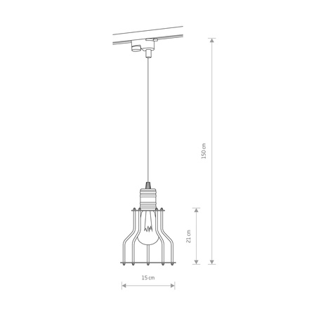 Nowodvorski Lampa wisząca PROFILE WORKSHOP 