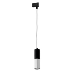 Tk Lighting TRACER TRÓJOBWODOWY BLACK SILVER lampa wisząca  1xGU10