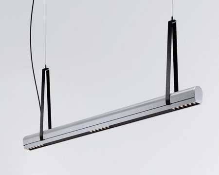 Kluś Lampa wisząca LED Tulip TU BEAM ZW L=1971mm, DOT/Blenda, 21W, 3000K, DALI, SREBRNY