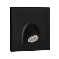 Oprawa schodowa 12V DC oczko 0,7W czarna ciepła 3000K