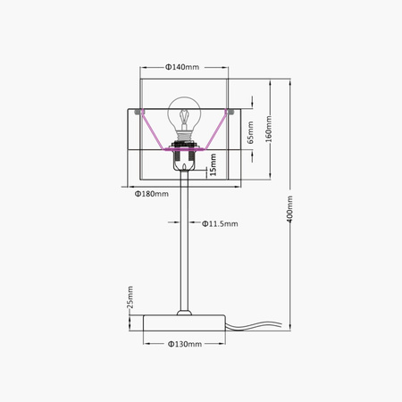 Light prestige Miele biurkowa czarna LP-866/1T BK