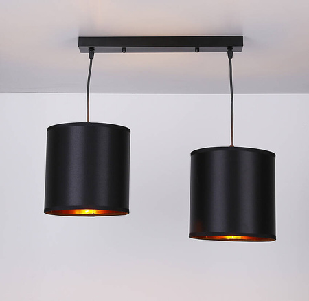 Lampa wisząca czarna 2xE27 Candida 32-00712
