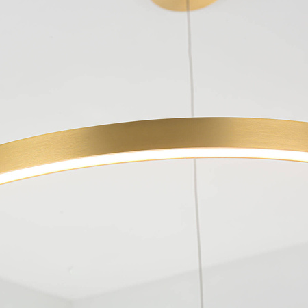 Midway lampa wisząca duża złota LP-033/1P L GD