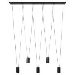 Lampa wisząca Toledo 5xGU10 czarna LP-432/5P BK