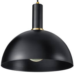 Lampa wisząca Loft metalowa Kopuła czarna