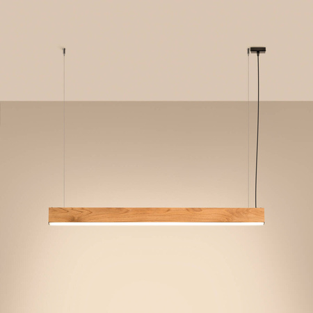 Lampa wisząca drewniana LYKKE LED 29W 3000K 120cm