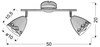 Lampa ścienna kinkiet 2X40W E14 biały mat COTY 92-67128