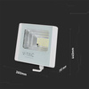 Projektor LED Solarny V-TAC 50W Biały IP65, Pilot, Timer VT-300W 6400K 4200lm